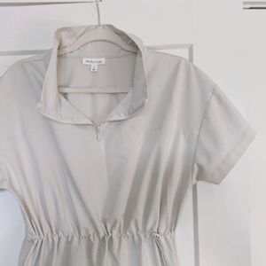 Prologue | Beige Athletic Drawstring Dress | Size S